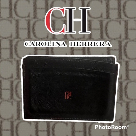 Carolina Herrera Cardholder in Black - Picture 1 of 5